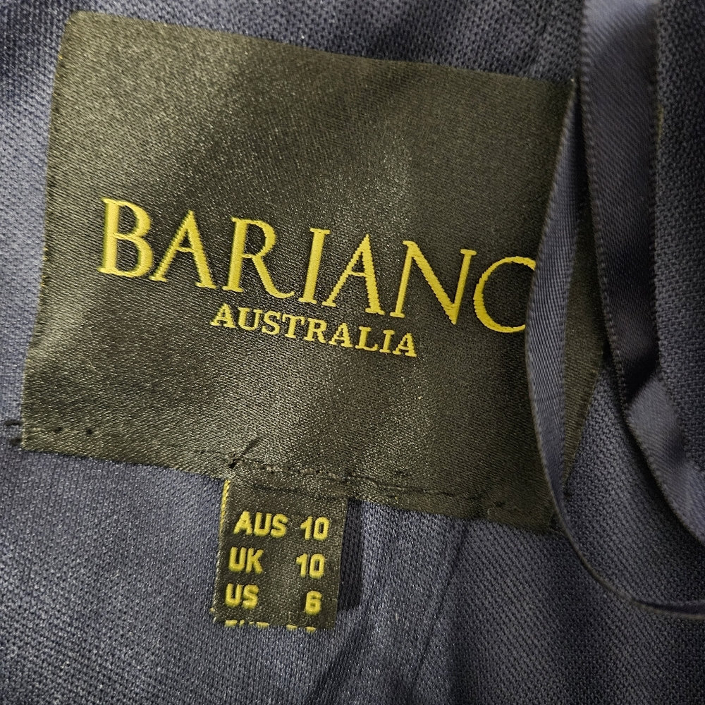 Bariano Australia navy blue dress size 6 off shoulder - Picture 9 of 9